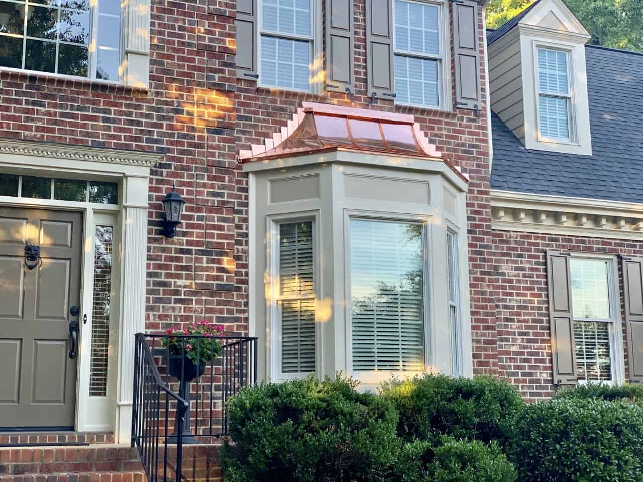 Copper bay window Raleigh NC