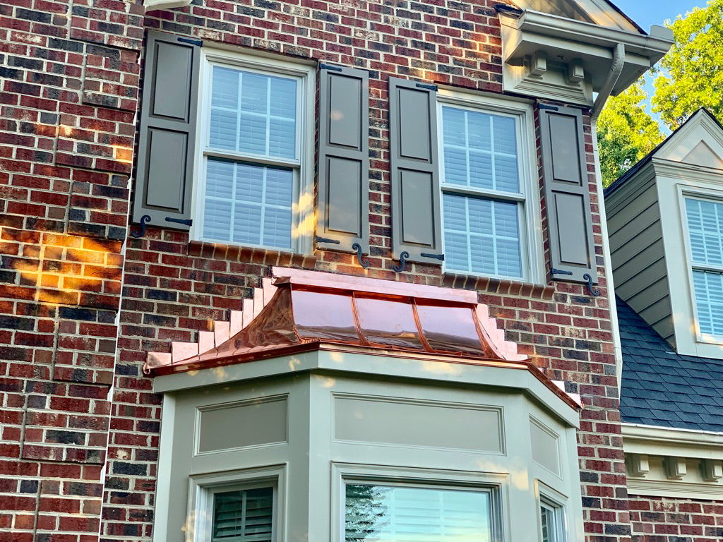 Copper Roof On a Bay Window
